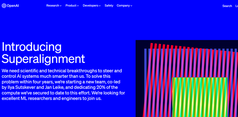 OpenAI宣布成立Superalignment團隊，為超級智能 圖片