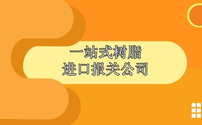 一站式樹脂進口報關公司為大家講解一下報關流程